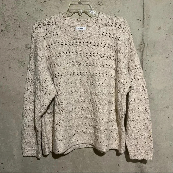 Old Navy women's sz XL Tall crewneck sweater NWT Open Knit Chunky - Picture 1 of 9